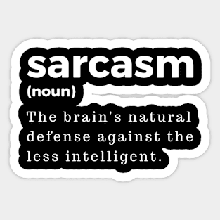 Sarcasm noun Sticker